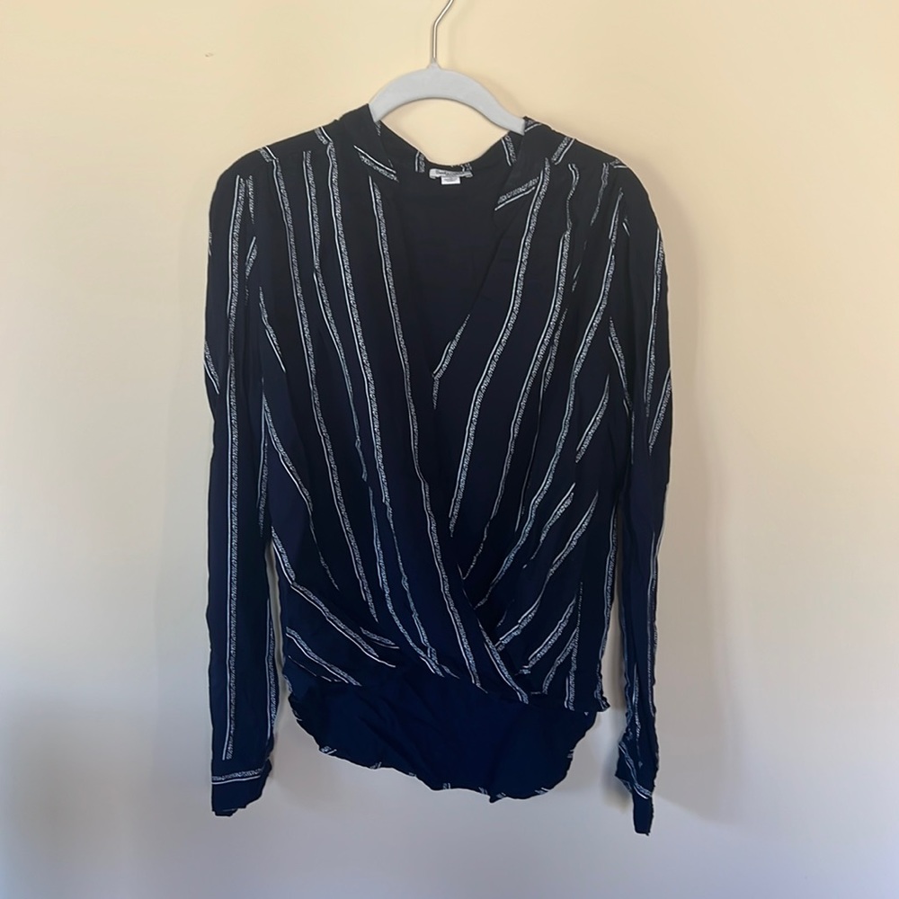 Splendid Blouse, Navy, Size Small